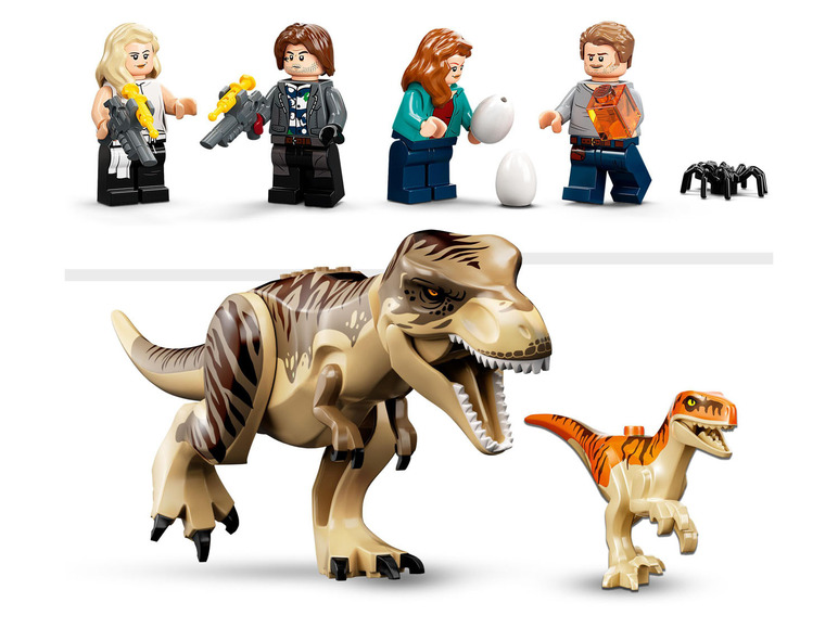 Gehe zu Vollbildansicht: LEGO® Jurassic World™ 76948 »T. Rex und Atrociraptor: Dinosaurier-Ausbruch« - Bild 3