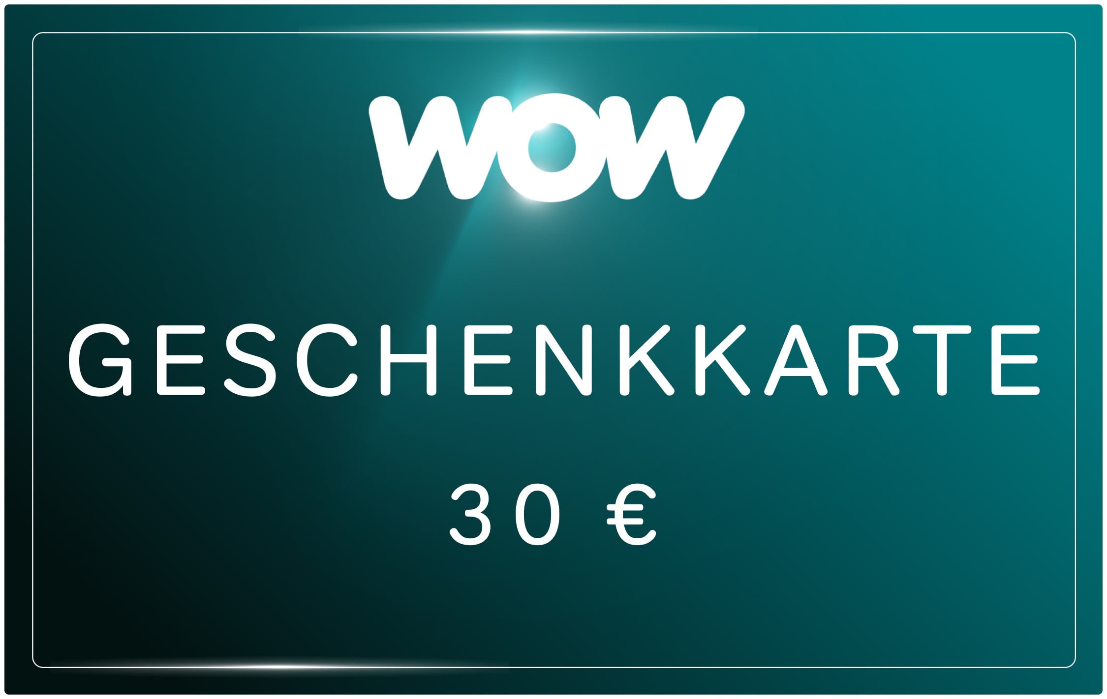 WOW WOW Streaming Geschenkkarte 30€