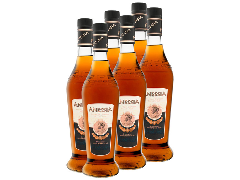 6 x 0,7-l-Flasche ANESSIA Griechische Spirituosen-Spezialität 40% Vol