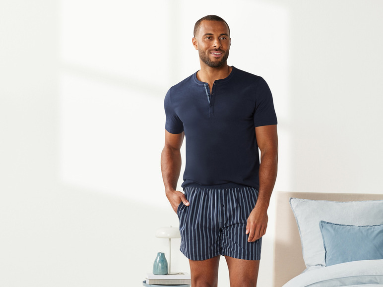 Gehe zu Vollbildansicht: LIVERGY® Herren Pyjama mit Shorts - Bild 14