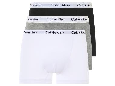 Calvin Klein - Herren Boxershorts, 3 Stück, im klassischen Design (schwarz/weiß/grau, L)