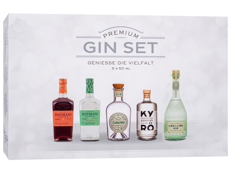Vol 50 26-47% Tasting Box Gin Entdeckerpaket 5 - x ml, Premium