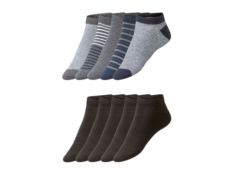 Gehe zu Vollbildansicht: LIVERGY® Herren Sneakersocken, 5 Paar, mit hohem Baumwollanteil - Bild 1