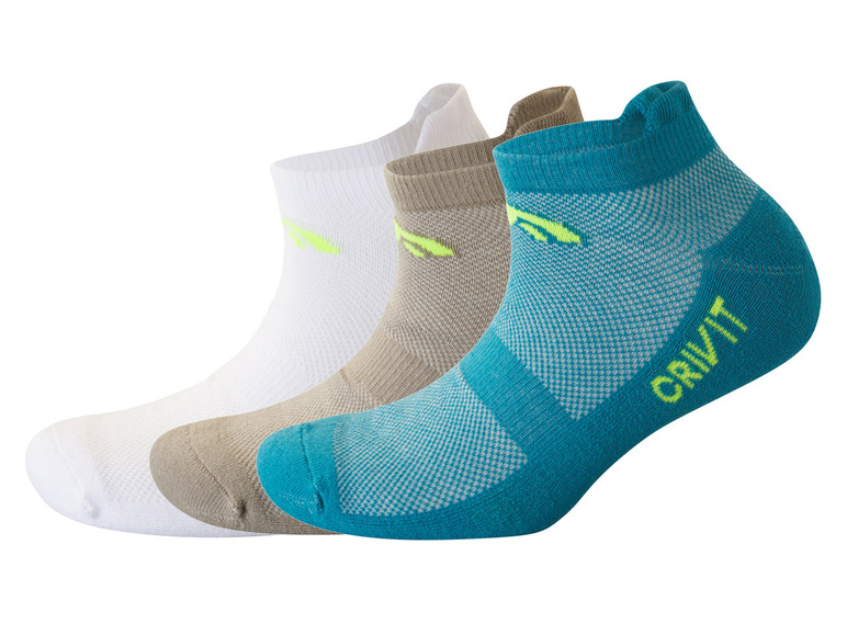 Gehe zu Vollbildansicht: CRIVIT Herren Sport-Sneakersocken, 3 Paar, hoher Baumwollanteil - Bild 2