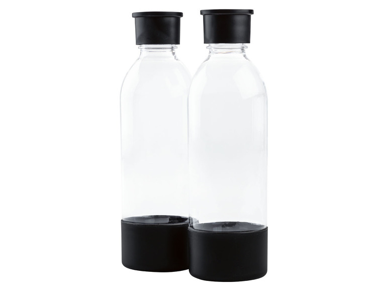 SILVERCREST® 2 Ersatzflaschen Abtropfgestell + für Twin Tritan Sprudler