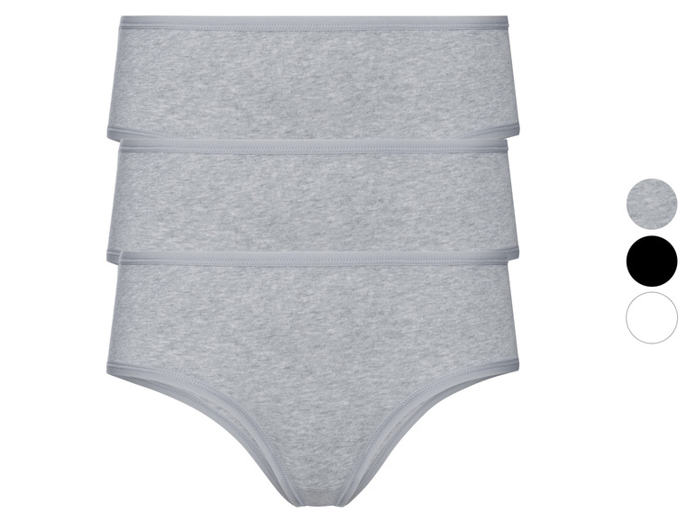 esmara® Damen Hipster, 3 Stück, mit Bio-Baumwolle