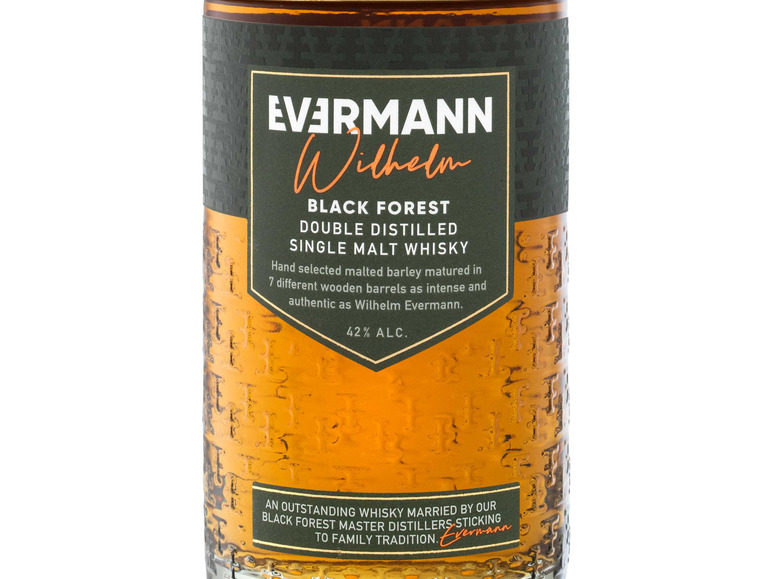 42% Malt Wilhelm Single Vol Whisky Forest Evermann Black