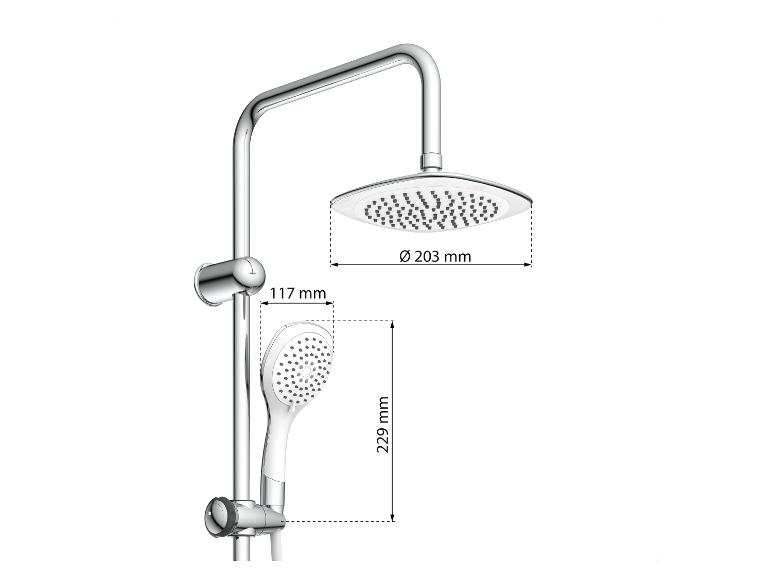 Gehe zu Vollbildansicht: Eisl Duschsystem »DUSCHTRAUM« mit Regendusche - Bild 5