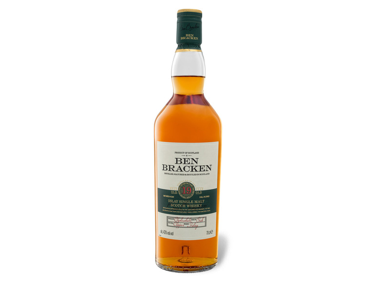 Ben Bracken Islay Single Malt Jahre Vol mit Geschenkbox Whisky 43% 19 Scotch