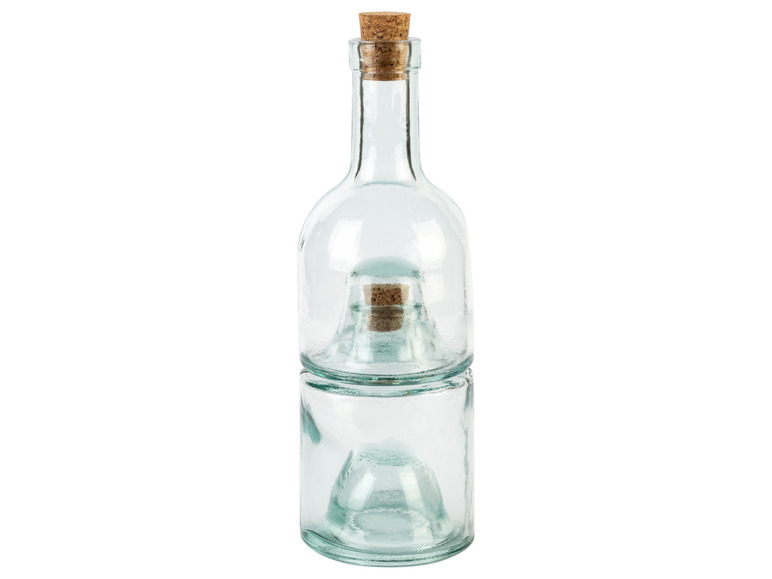 Gehe zu Vollbildansicht: ERNESTO® Ölflasche \ Stapelbares Flaschen-Set, mit Korkstopfen - Bild 4