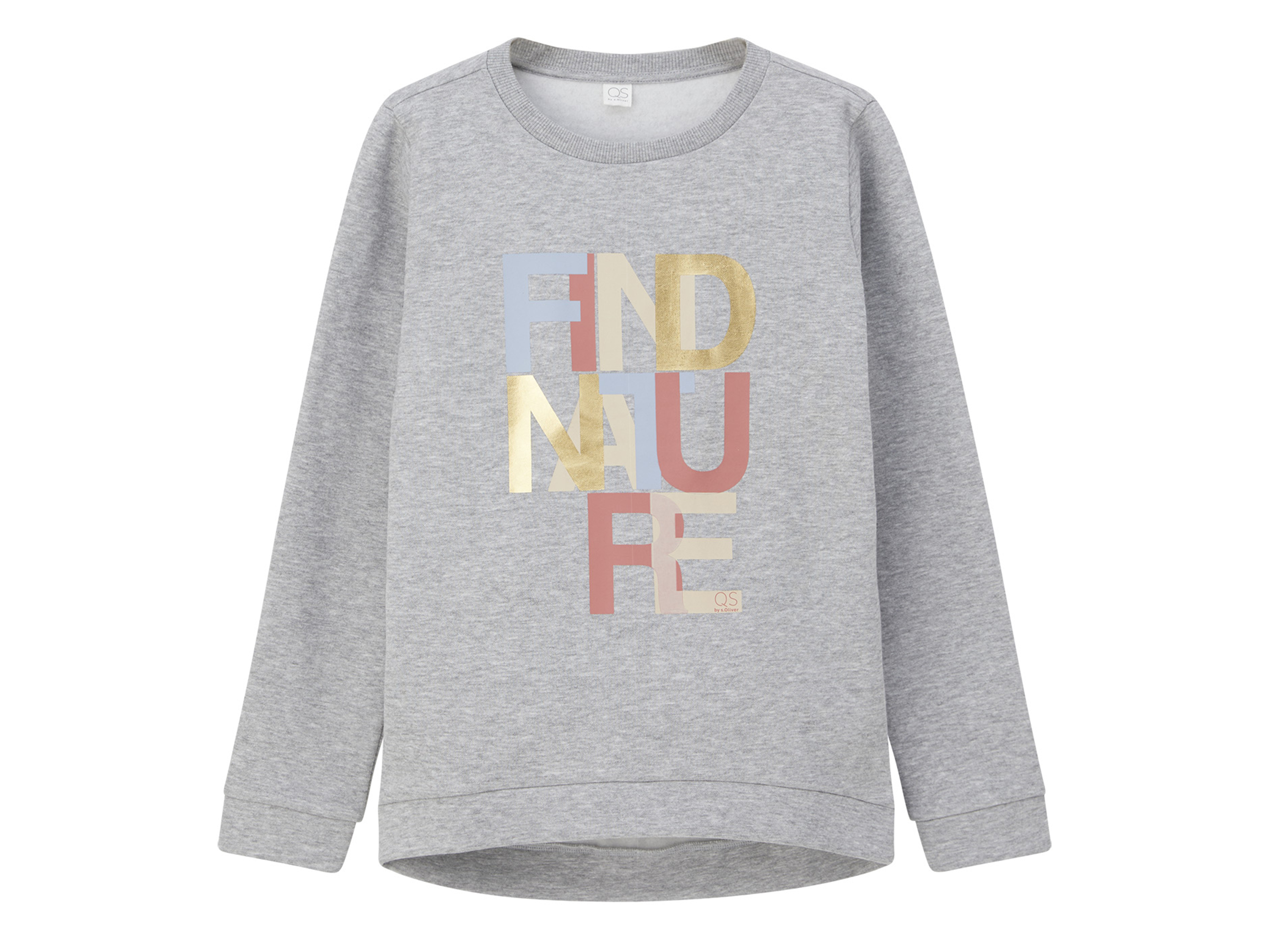 QS by s.Oliver Kinder Sweatshirt (Grau, L (164)) L (164)