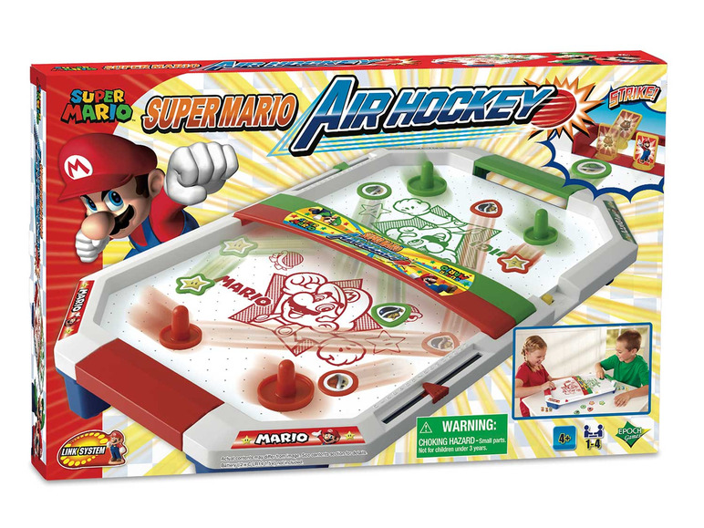zwei Spielmodi »Air Games Super Hockey«, Mario mit Tischspiel