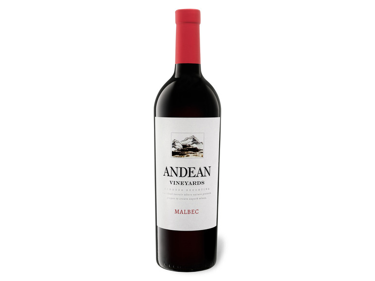 trocken, Vineyards 2022 Andean Rotwein Malbec Argentinien
