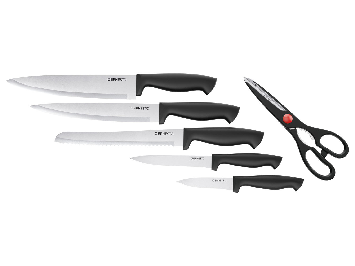 ERNESTO® Messerblock, mit 5 und Messern | Schere LIDL