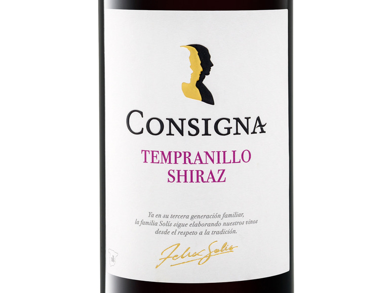 Tempranillo-Shiraz VdlT Castilia 2021 Rotwein trocken vegan, Consigna