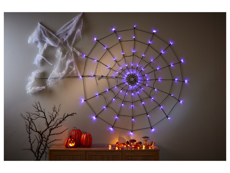 Gehe zu Vollbildansicht: LIVARNO home LED-Spinnennetz, 80 LEDs - Bild 7