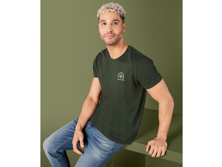 Gehe zu Vollbildansicht: LIVERGY® Herren T-Shirt aus reiner Baumwolle - Bild 7