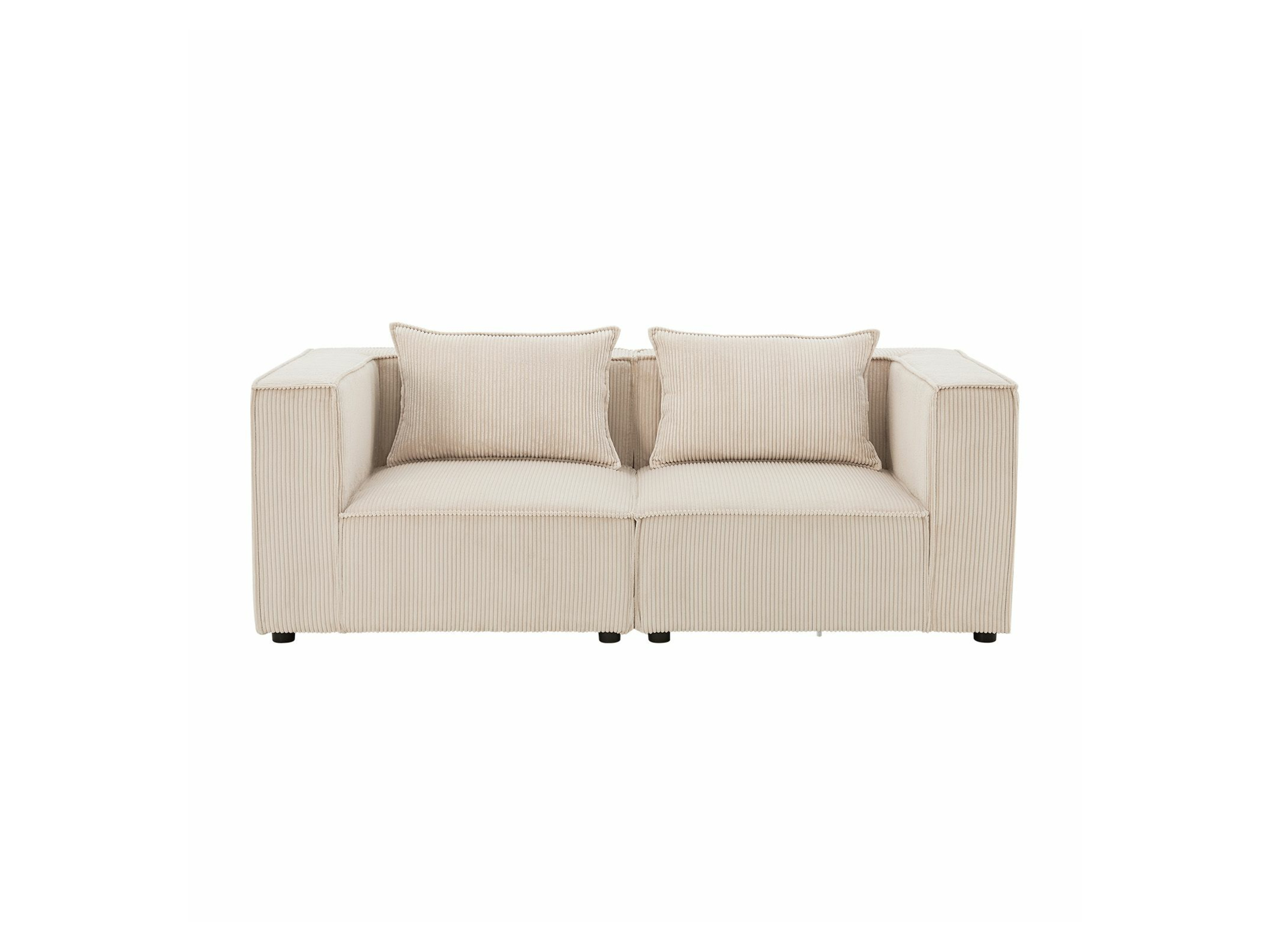 Juskys Modulares Sofa Domas (Cord, beige, S) S