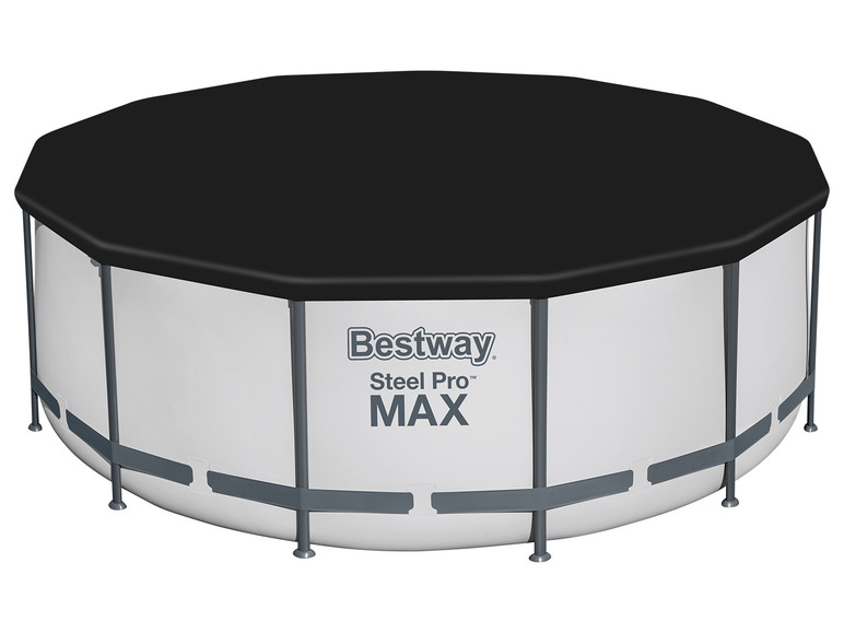 Bestway Steel ProMAX Stahlrahmenpool-Set mit Filterpumpe
