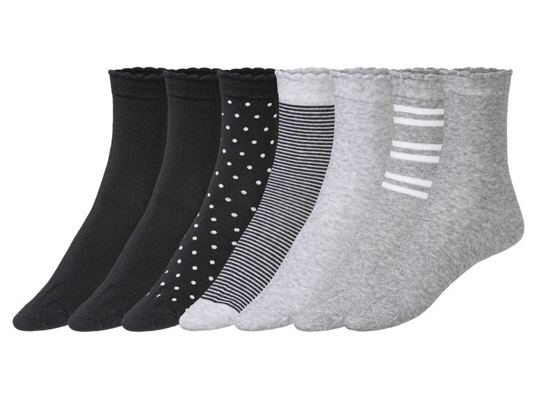 Gehe zu Vollbildansicht: esmara® Damen Socken, 7 Paar, mit hohem Bio-Baumwollanteil - Bild 4