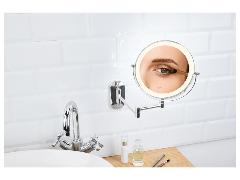 Gehe zu Vollbildansicht: CIEN Beauty Kosmetikspiegel, dimmbarer LED-Lichtrand - Bild 26