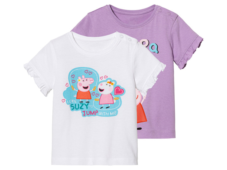 Gehe zu Vollbildansicht: Kleinkinder T-Shirts, 2 Stück, aus reiner Baumwolle - Bild 8
