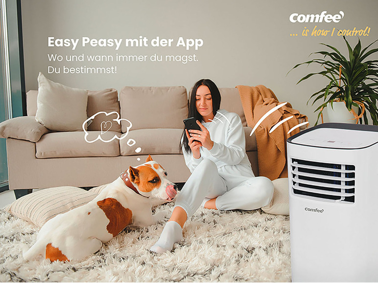 Gehe zu Vollbildansicht: Comfee Mobiles Klimagerät »Smart Cool 7000-1«, 43 l/Tag, für Räume bis 25 m² - Bild 9
