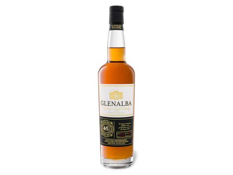 Glenalba Blended Scotch Whisky 45 Jahre Vol mit Geschenkbox 41
