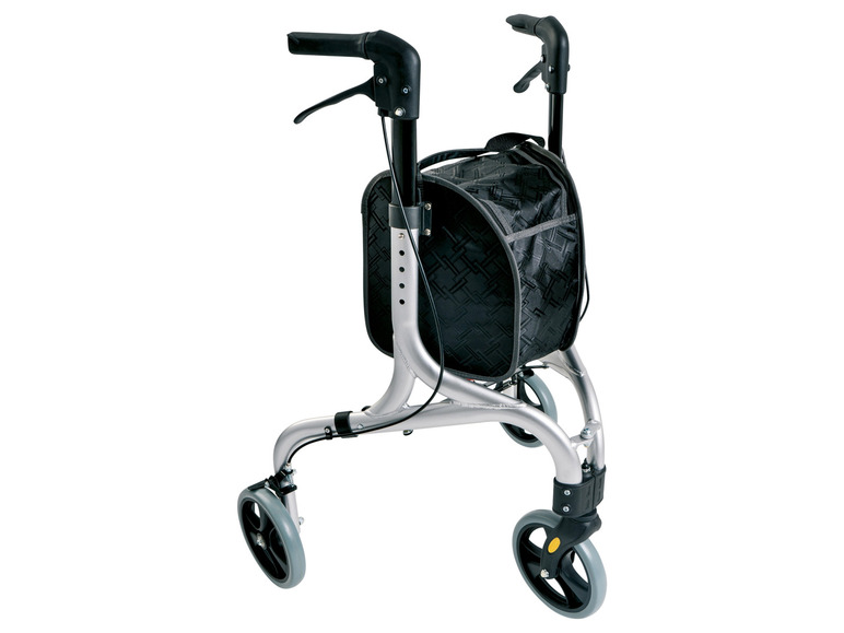 Gehe zu Vollbildansicht: Weinberger 3-Rad Aluminium-Rollator, 1-fach faltbar - Bild 1