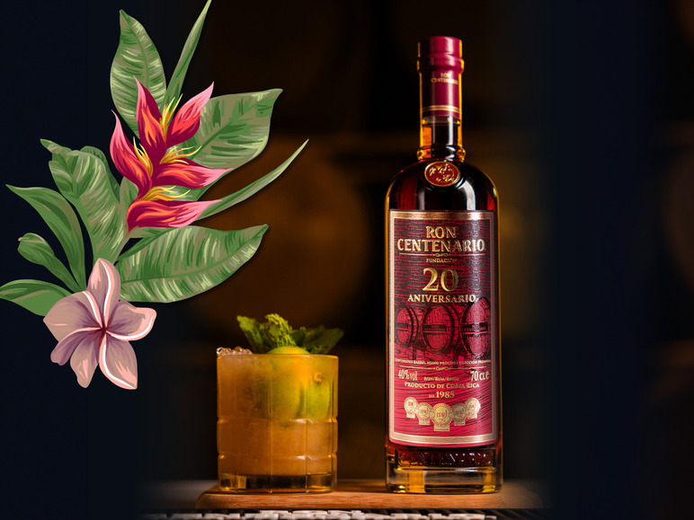 Gehe zu Vollbildansicht: Ron Centenario Fundación Rum 20 Jahre mit Geschenkbox 40% Vol - Bild 2