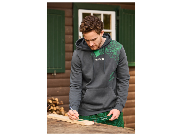 Gehe zu Vollbildansicht: PARKSIDE® Herren Sweathoodie mit Baumwolle - Bild 8