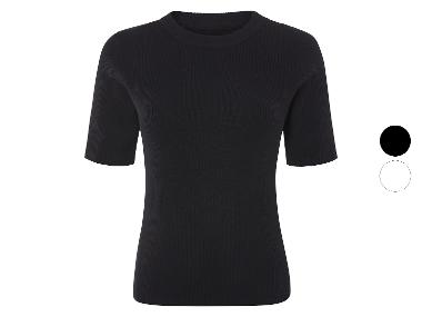 esmara® Damen Shirt, in modischer Ripp-Qualität