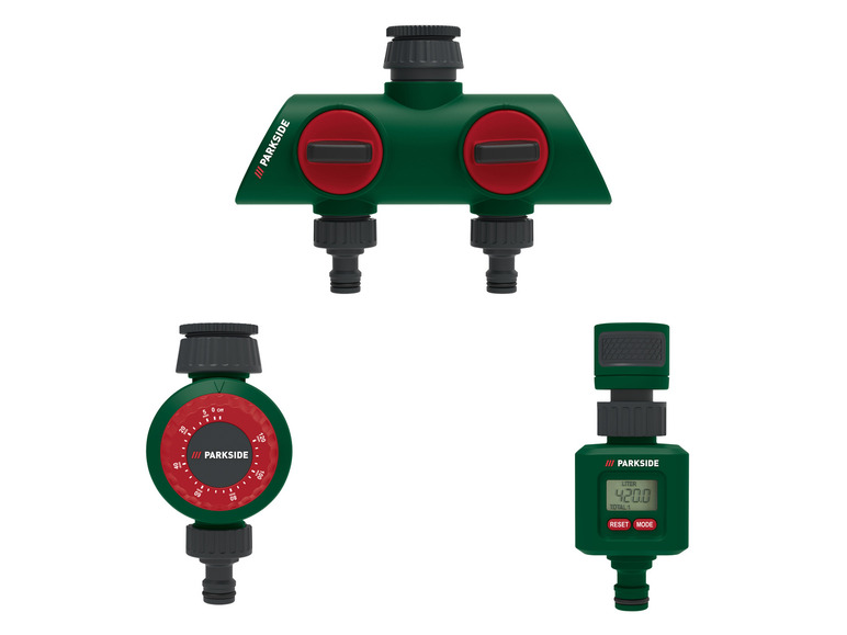 Gehe zu Vollbildansicht: PARKSIDE® 2-Wege-Verteiler / Bewässerungsuhr / Wassermengenzähler - Bild 1