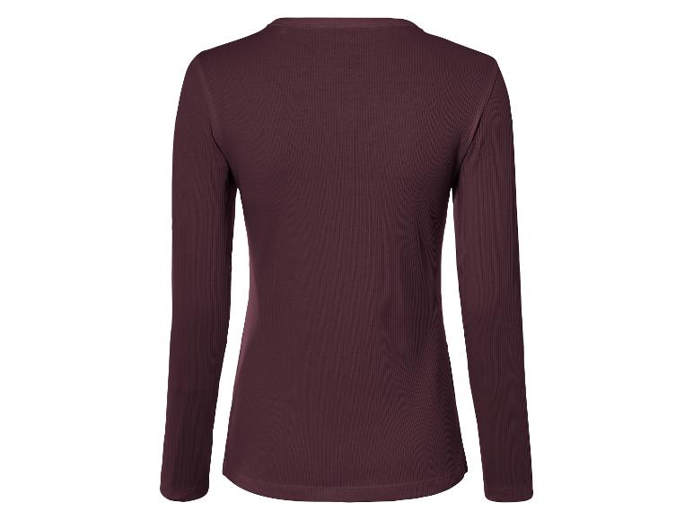 Gehe zu Vollbildansicht: esmara® Damen Langarmshirt in modischer Ripp-Qualität - Bild 8