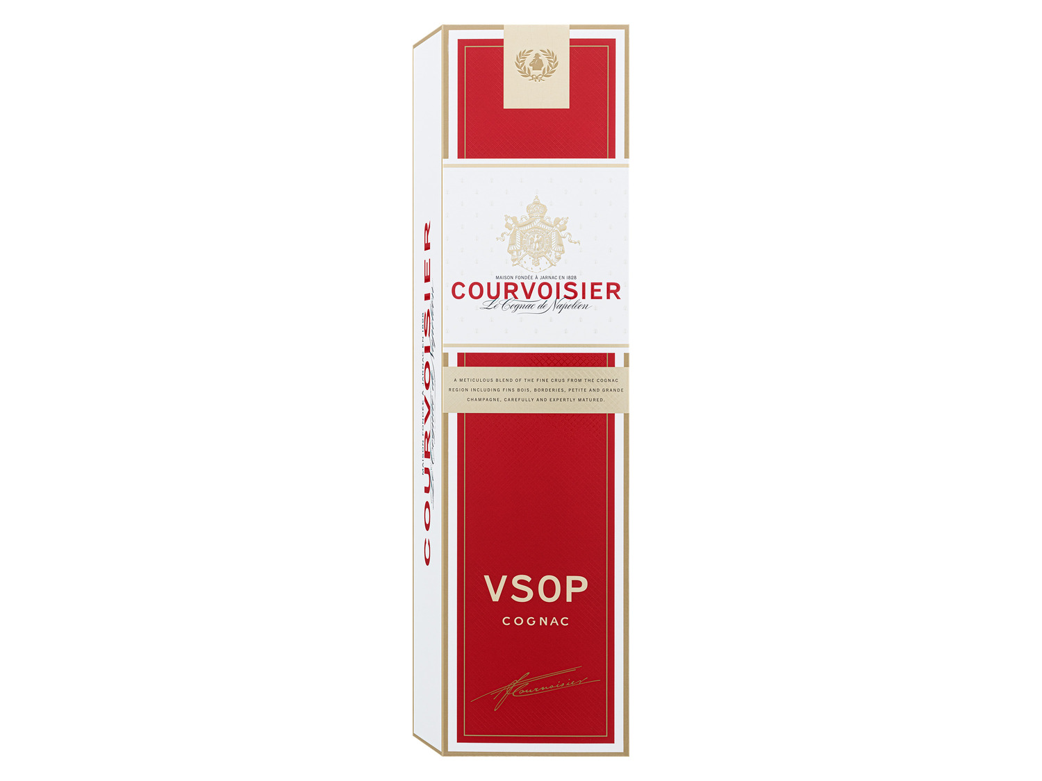 Geschenkbox LIDL Cognac 40% mit Courvoisier | VSOP Vol