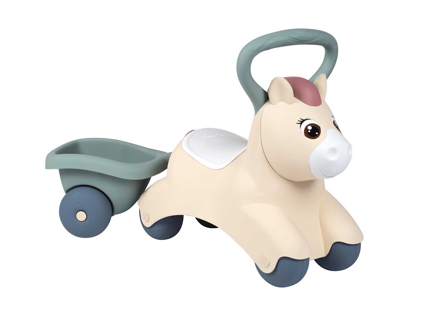 SMOBY Baby Pony Rutscher, mit Anhänger