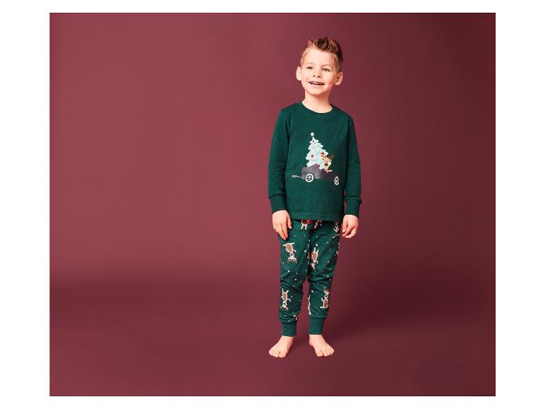 Gehe zu Vollbildansicht: lupilu® Kinder Pyjama, mit Weihnachtsdesign - Bild 7