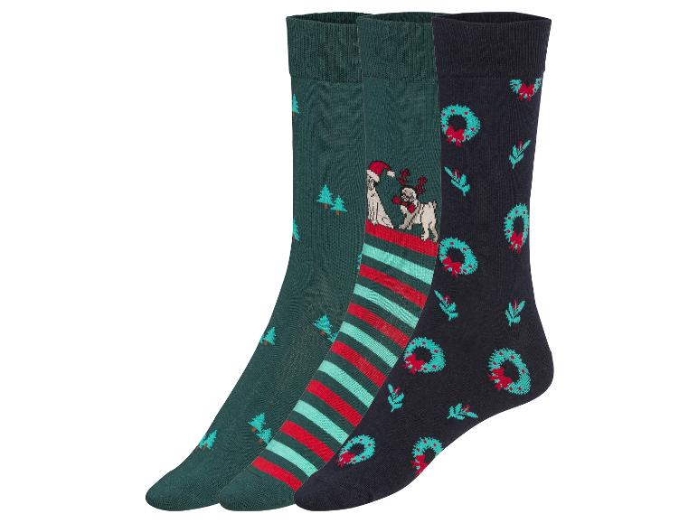 Gehe zu Vollbildansicht: LIVERGY® Herren Socken, 3 Paar, mit Weihnachtsdesigns - Bild 7