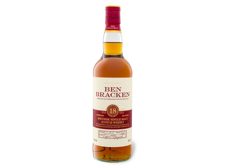 Ben Bracken Geschenkbox Scotch Jahre Vol 41,9% Single Whisky Speyside 18 Malt mit