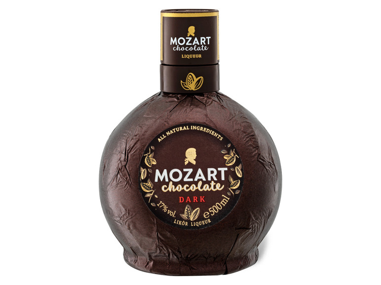 Mozart Dark Chocolate Liqueur 17% | LIDL Vol vegan