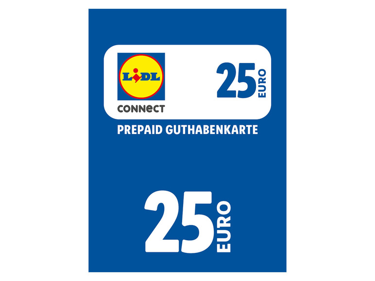 über Connect Guthabenkarte Lidl 25€