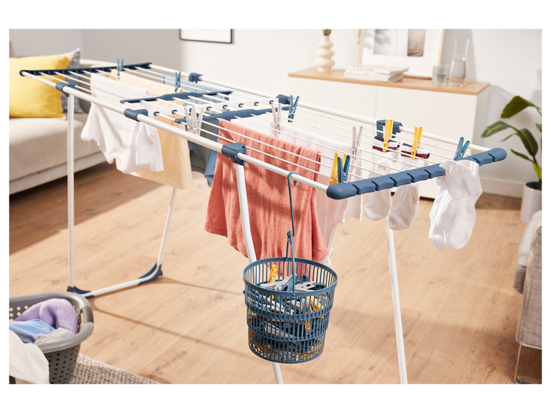 Gehe zu Vollbildansicht: LIVARNO home Wäscheklammern / Teleskopkörbchen mit Wäscheklammern - Bild 2