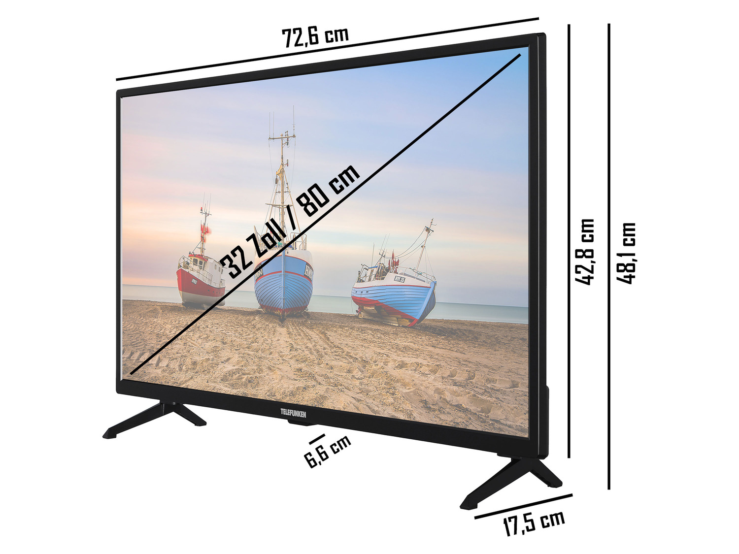 TELEFUNKEN Fernseher »XH32N550S« ready 32 HD TV Zoll