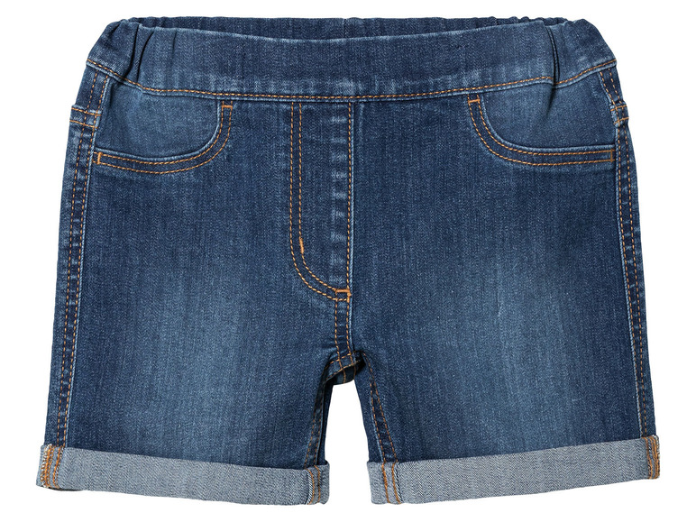 Gehe zu Vollbildansicht: lupilu® Kleinkinder Denimshorts, 2 Stück, mit elastischem Bund - Bild 5