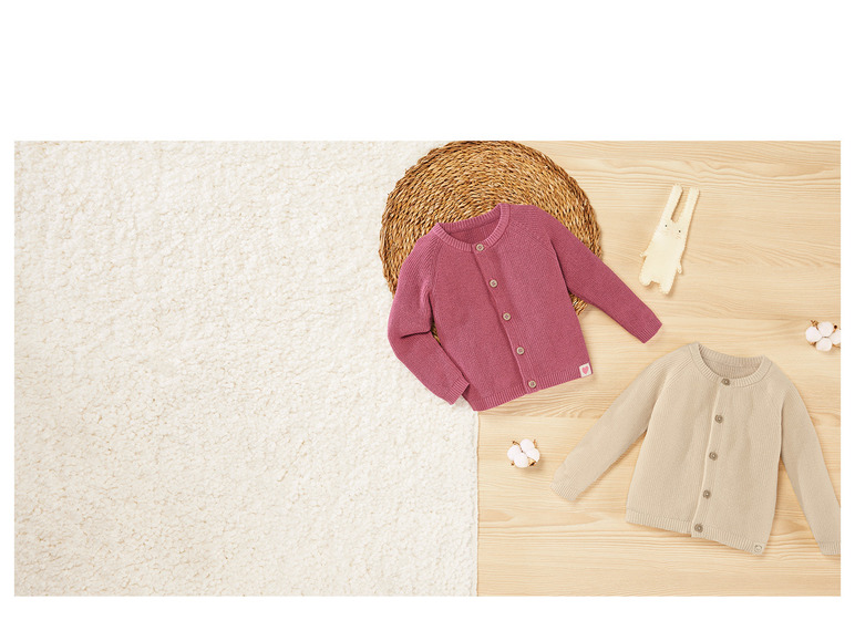 Gehe zu Vollbildansicht: lupilu® Baby Cardigan, 2 Stück, aus reiner Bio-Baumwolle - Bild 16