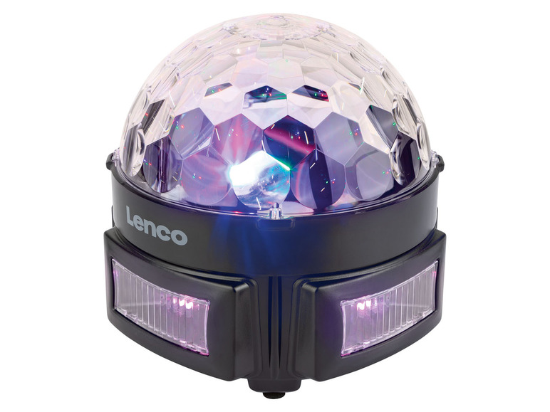 »PL-201«, kabellos Lenco LED-Disco-Lampe