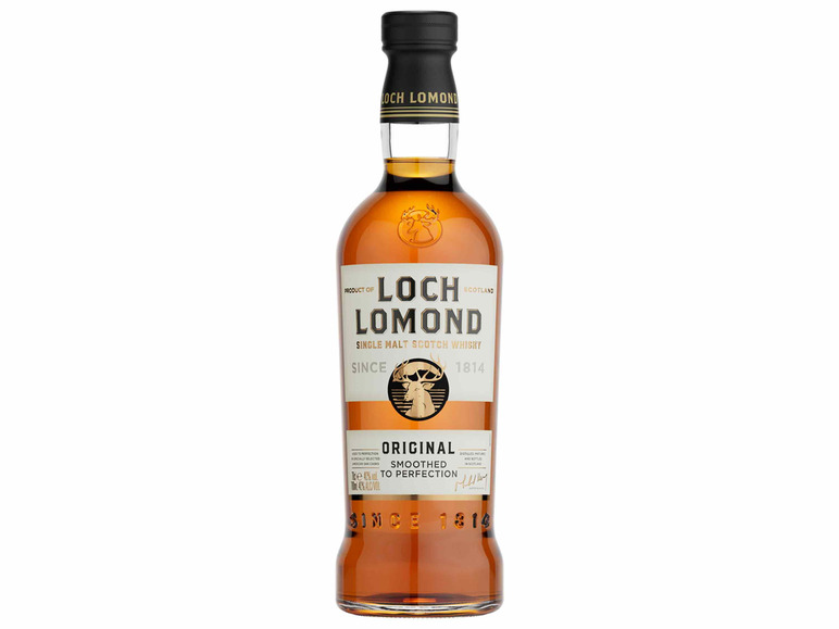 Single Original Geschenkbox mit Scotch Loch Whisky 40% Malt Vol Lomond