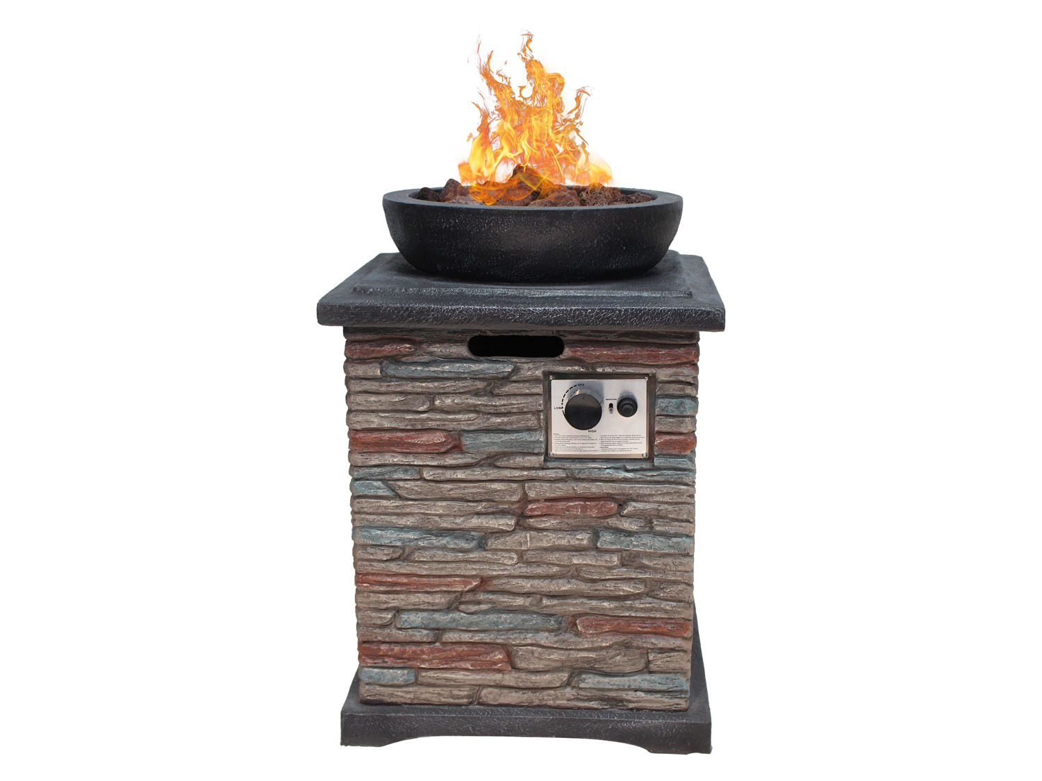 Kamino Flam im Feuerstelle grau Ziegelstein-Design