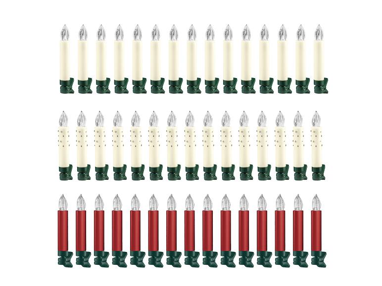 Gehe zu Vollbildansicht: LIVARNO home Kabellose LED-Weihnachtsbaumkerzen, 15-tlg. - Bild 1