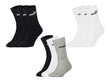 Puma Herren Socken, 3 Paar, mit Logo